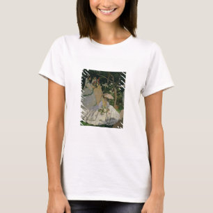 T-shirt Femmes de Claude Monet dans le jardin