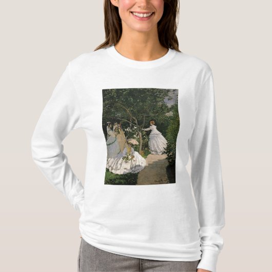 T-shirt Femmes de Claude Monet | dans le jardin, 1866 (Devant)