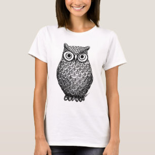 T-shirt Femmes de conception de hibou supérieures