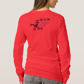 T-shirt Femmes de douille de ferme de remous longues (Dos)