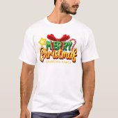 T-shirt Femmes de Noël Joyeuses (Devant)
