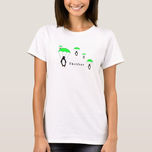 T-shirt Femmes de pingouin de Thrifter (Devant)