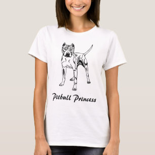 T-SHIRT FEMMES DE PITBULL CHEMISE DE S DE PRINCESSE '