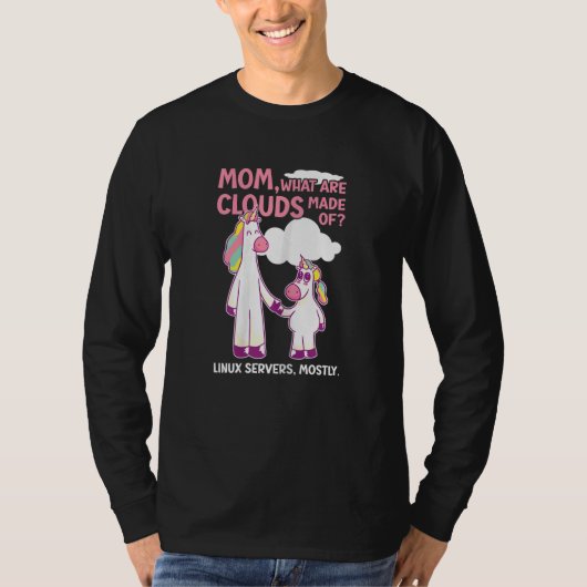 T-shirt Femmes De Quoi Sont Faites Les Nuages Linux Cloud (Devant)