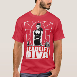 T-shirt Femmes Deadlift Diva Poids Bodybuilding Gy