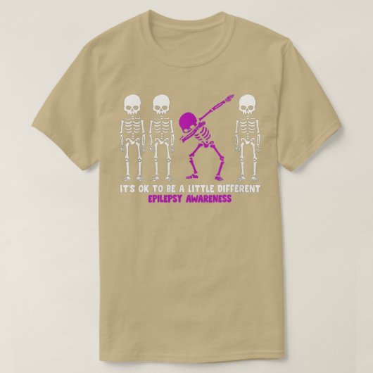 T-shirt Femmes Différentes Squelette Epilepsie Sensibilisa (Design devant)