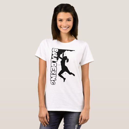 T-shirt Femmes d'impression de Bouldering (Devant entier)