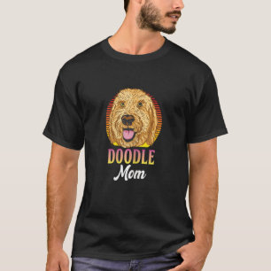 T-shirt Femmes Doodle Maman Retro Goldendoodle Chien Ow
