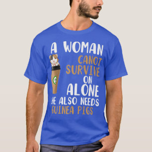 T-shirt Femmes Drôle Café Guinée Chiens Femme A Besoin De