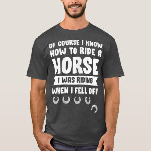 T-shirt Femmes Drôle Cheval équitation Hommes Femmes Cowbo
