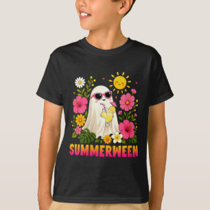 T-shirt Femmes drôle été Halloween Mignon Fantôme effrayan