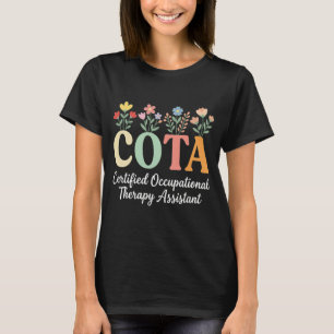 T-shirt femmes drôle floral COTA certifié professionnel