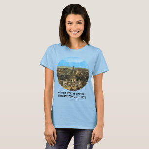 T-shirt Femmes du Capitole vintage des États-Unis