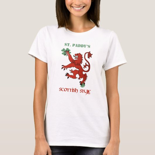 T-shirt Femmes écossaises de style (Devant)