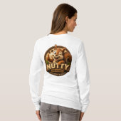 T-shirt Femmes Écureuil Écervelé Drôle Manche Longue Graph (Dos entier)