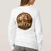 T-shirt Femmes Écureuil Écervelé Drôle Manche Longue Graph (Dos)