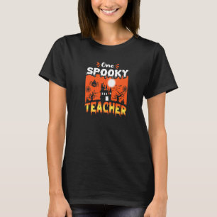 T-shirt Femmes Effrayant Éffrayant Halloween Haunted Castl