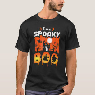 T-shirt Femmes Effrayant Éffrayant Halloween Haunted Castl