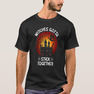 T-shirt Femmes Effrayant Éffrayant Halloween sorcières Han