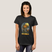 T-shirt Femmes Éffrayant Halloween Graphique à thème Tee C (Devant entier)