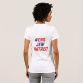 T-shirt femmes #EJH en blanc (Dos entier)