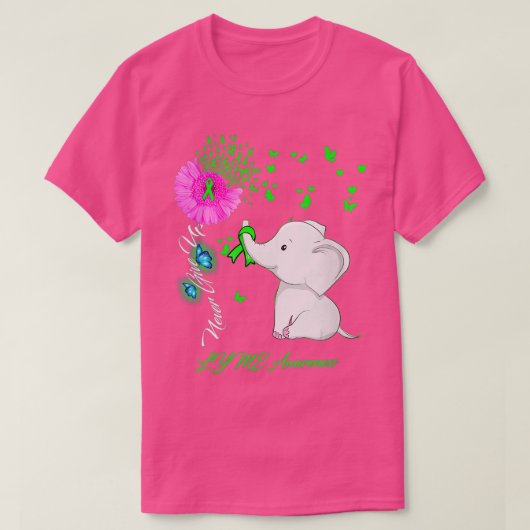 T-shirt Femmes Elephant LYME Sensibilisation LYME Ribbon C (Design devant)