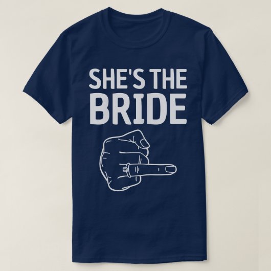 T-shirt Femmes Elle est la mariée  (Design devant)