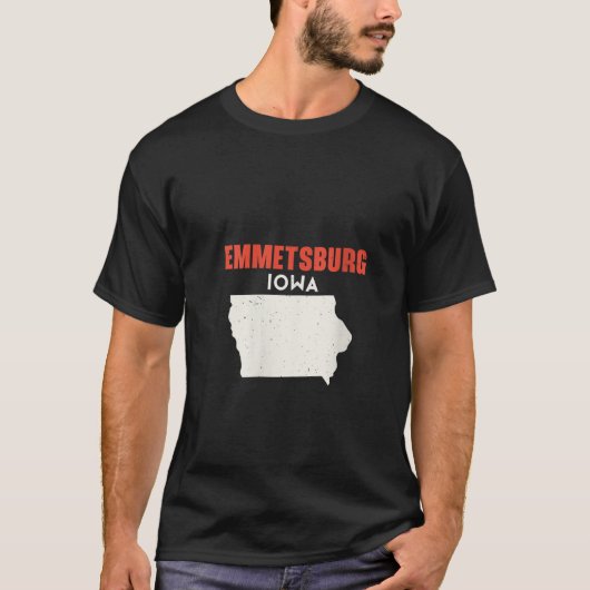 T-shirt Femmes Emmetsburg Iowa Etats-Unis Voyage Io (Devant)