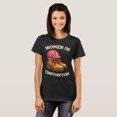 T-shirt Femmes en bottes de travail et casque de construct (Devant entier)