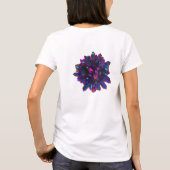 T-shirt Femmes en cristal pourpres roses de sphère de *~* (Dos)