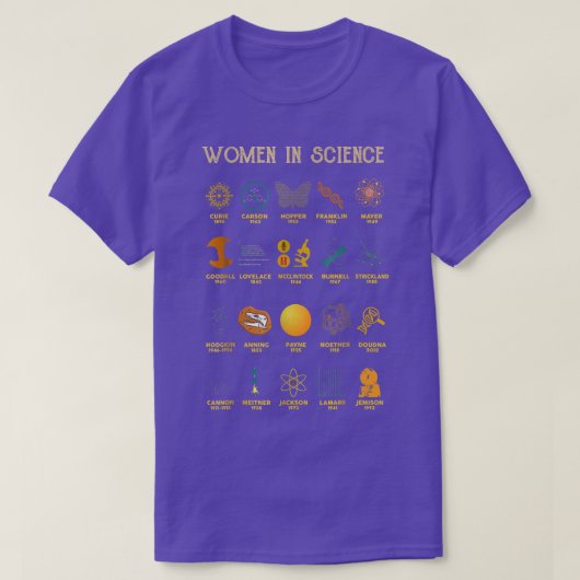 T-shirt Femmes En Science Année Des Réalisations 2546 (Design devant)