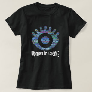 T-shirt Femmes En Science Filles Oeil Mot Conception