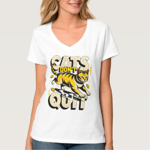 T-shirt Femmes entrepreneurs Chats ne quittent pas le trav