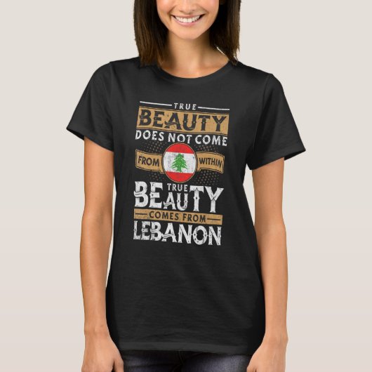 T-shirt Femmes Et Hommes Libanais (Devant)