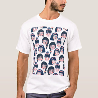 T-shirt Femmes fantasques : Dessin sur le visage
