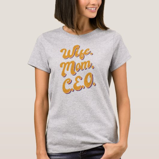 T-shirt Femmes Femme Femme Femme PDG Mère Funny Mignonne M (Devant)