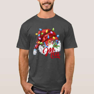 T-shirt Femmes Femmes Béni Mia Santa Hat Noël Lumière