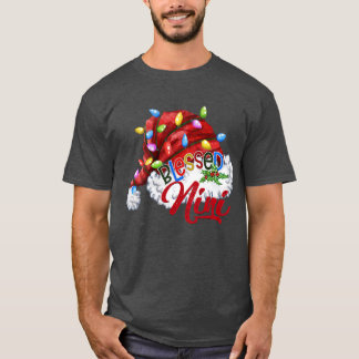 T-shirt Femmes Femmes Béni Nini Santa Hat Xmas Lumière
