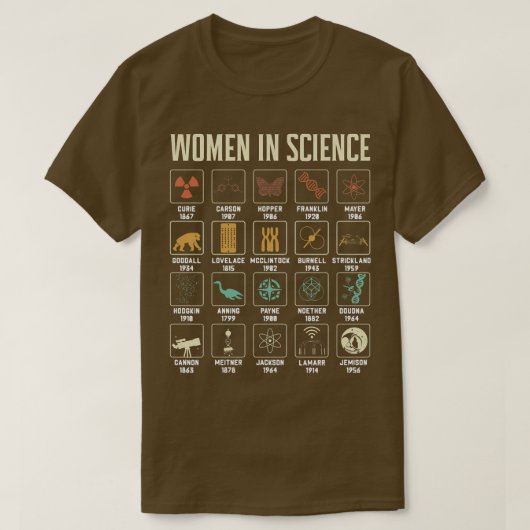 T-shirt Femmes Femmes En Sciences Design Biologie Chimie S (Design devant)