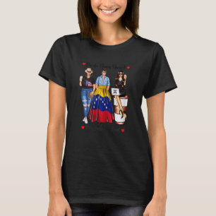 T-shirt Femmes Fier Porto Rico Venezuela Racines Né Ven