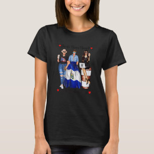 T-shirt Femmes Fières Porto Rico El Salvador Racines San F