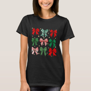 T-shirt Femmes Filles Coquette de Noël Costume de jumelage