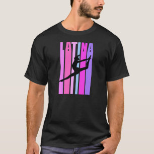 T-shirt Femmes Filles Latina Gymnastique Danseuse Danse Gy