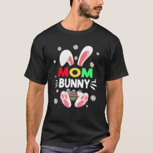 T-shirt Femmes Filles Maman Oeufs Lapin Chasse Mignonne Pâ