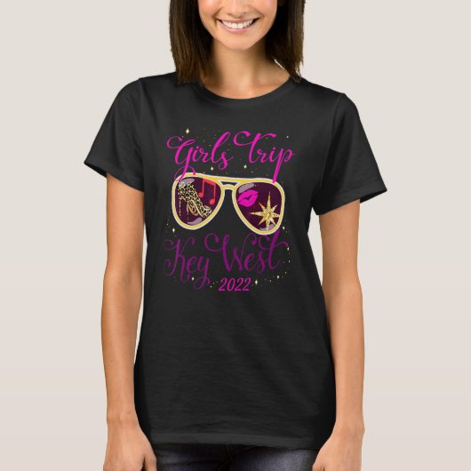 T-shirt Femmes Filles Vacances Week-end Filles Trip Key We (Devant)