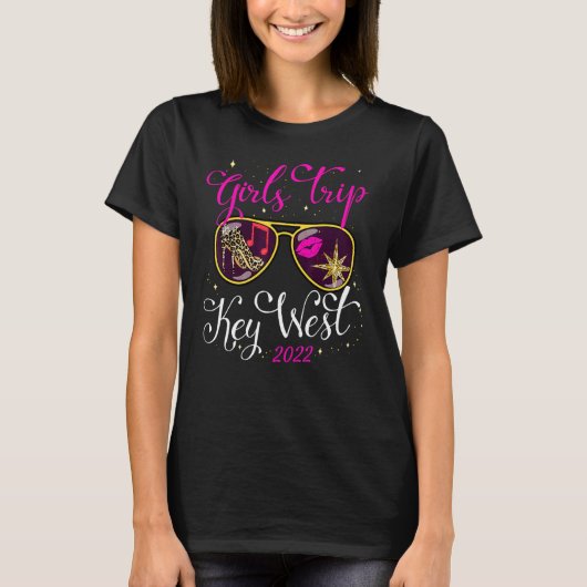 T-shirt Femmes Filles Vacances Week-end Filles Trip Key We (Devant)