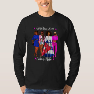 T-shirt Femmes Filles Voyage Cubain Style Vacances Femme N