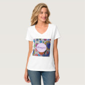 T-shirt Femmes florales modernes (Devant entier)