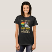 T-shirt Femmes Fun Femmes Retro Grannysaurus Dinosaur Rex (Devant entier)