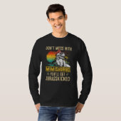 T-shirt Femmes Fun Femmes Rétro Mimisaurus Dinosaur Rex Mo (Devant entier)
